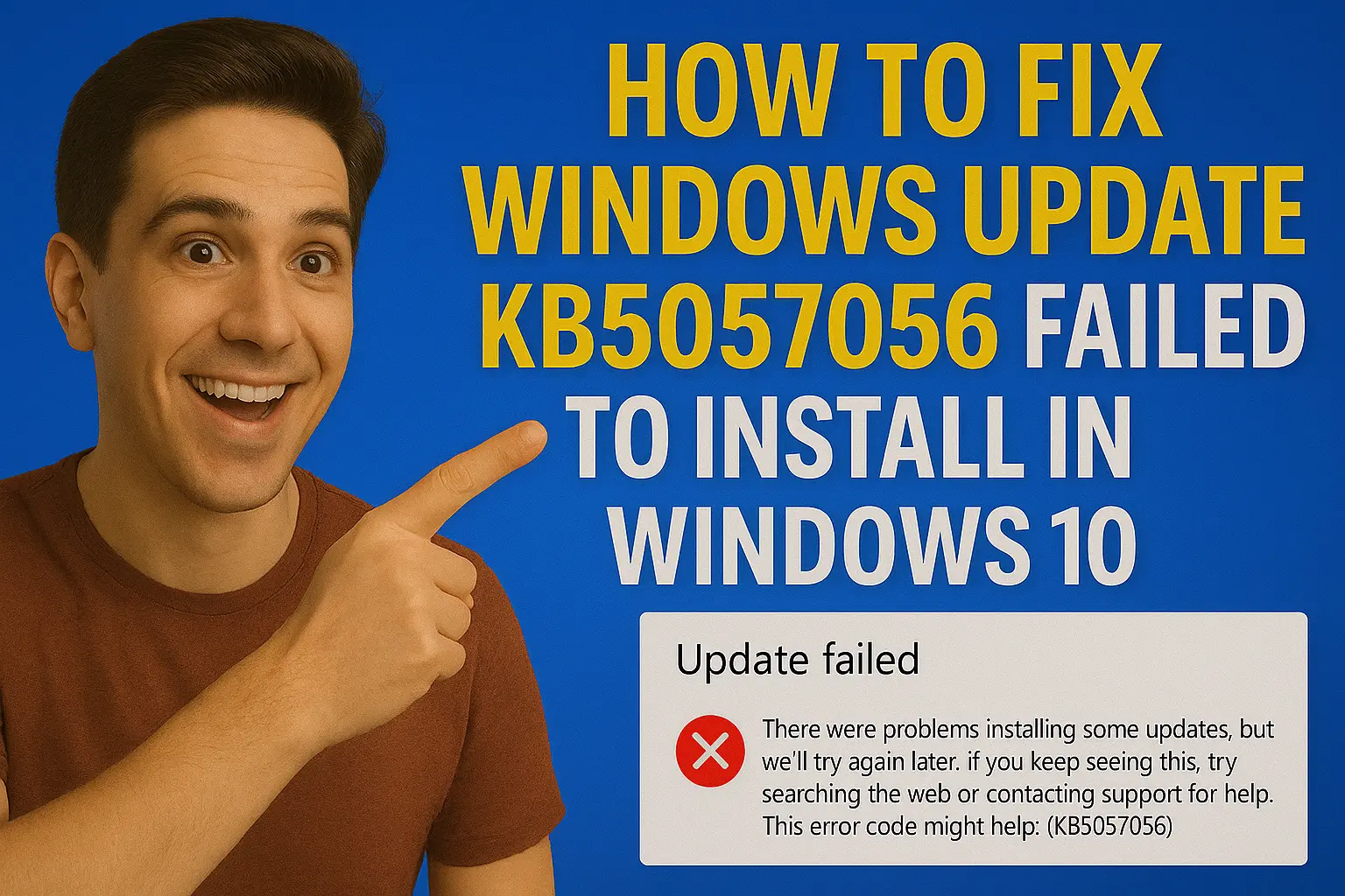 How to Fix Windows Update Issues Like KB5057056 Using Troubleshooters and Service Tweaks