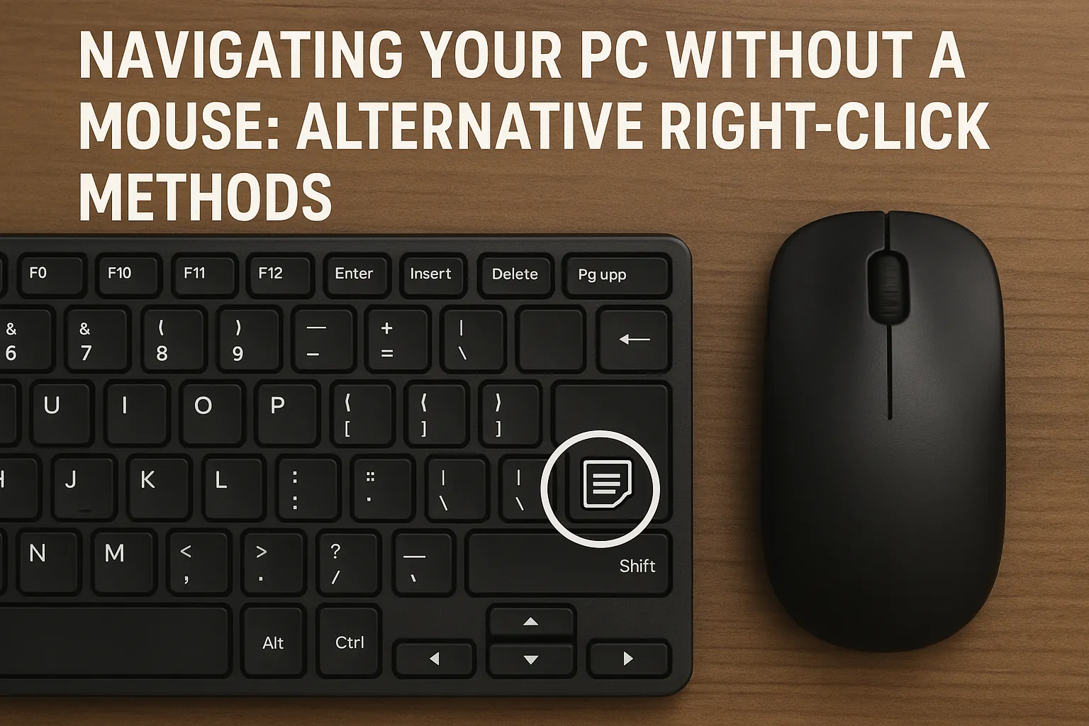 Navigating Your PC Without a Mouse: Alternative Right-Click Methods