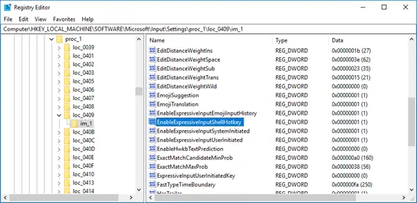name it EnableExpressiveInputShellHotkey. Then, set its value to 0. Easy—well, not really, but it's the only way.